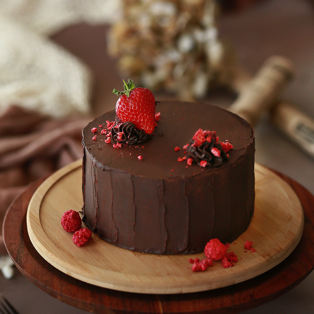Twin Berry Chocolate Cake