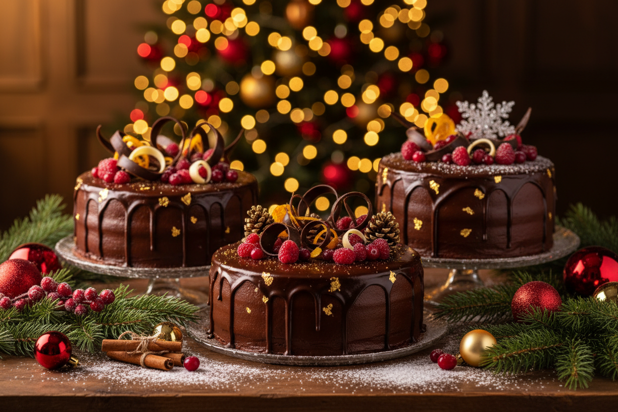 🎄 Make This Christmas Magical with Cocoa Cloud’s Award-Winning Chocolate Cakes 🍰