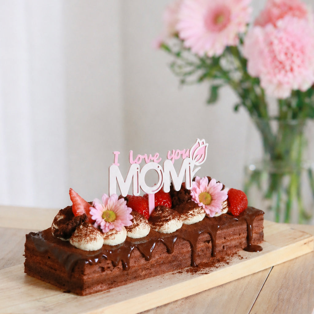 Mother's Day Cloud Chocolate Cake